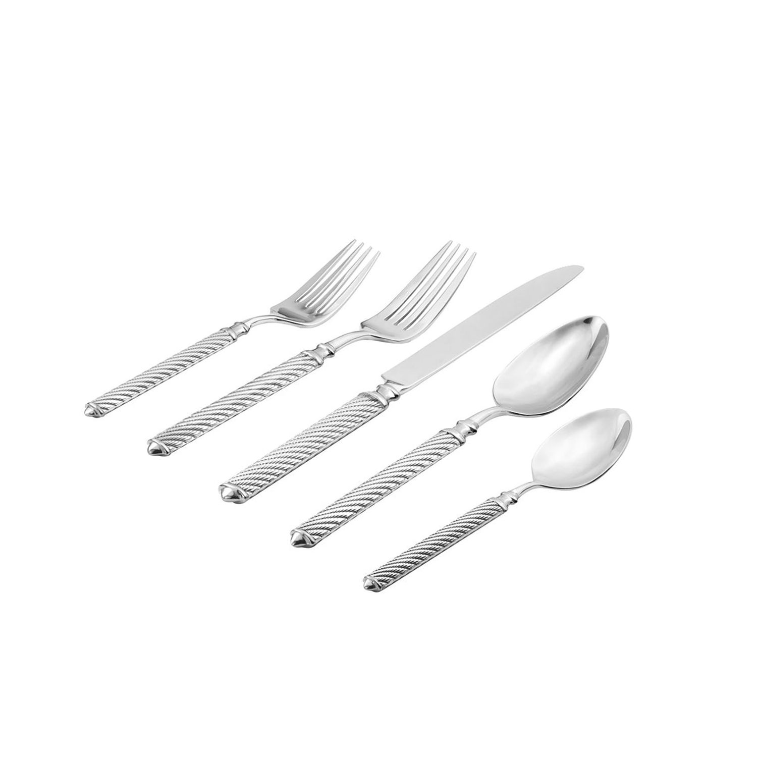 Ricci Argentieri 18/10 Stainless Steel Torsade 45 Piece Set 7855, 644907078559