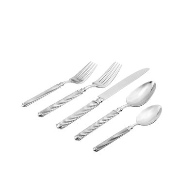 Ricci Argentieri 18/10 Stainless Steel Torsade 45 Piece Set 7855, 644907078559