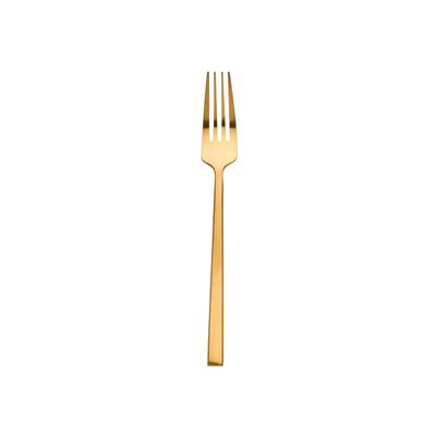 Ricci Argentieri 18/10 Stainless Steel Hover Matt Gold Serving Fork 23204, 644907232043