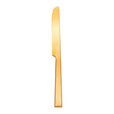 Ricci Argentieri 18/10 Stainless Steel Hover Matt Gold Dinner Knife 23201, 644907232012