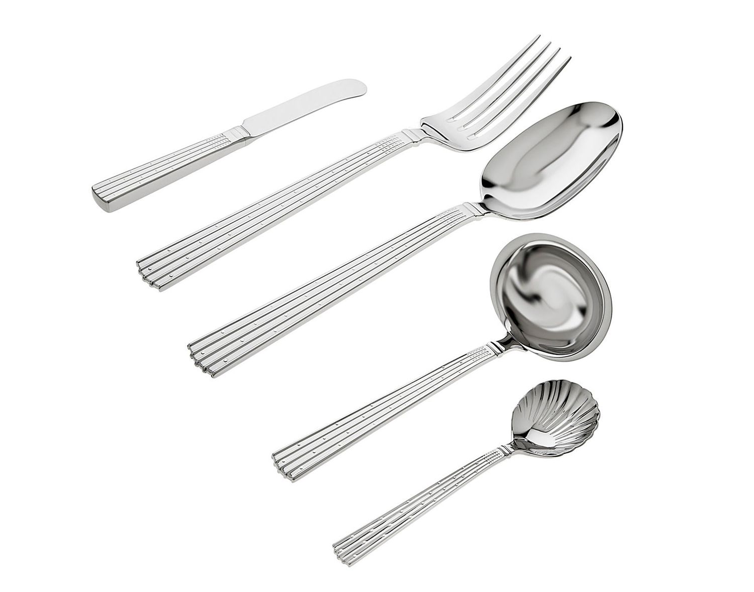 Ricci Argentieri 18/10 Stainless Steel Spumante 5 Piece Hostess 1061, 644907010610