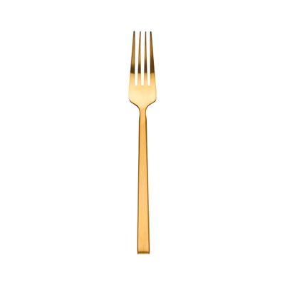 Ricci Argentieri 18/10 Stainless Steel Hover Matt Gold Dinner Fork 23202, 644907232029
