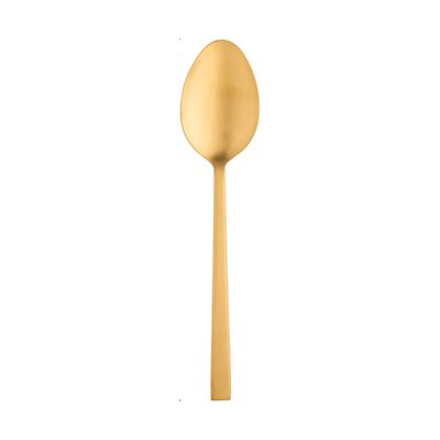 Ricci Argentieri 18/10 Stainless Steel Hover Matt Gold Serving Spoon 23211, 644907232111