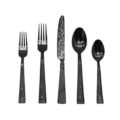 Ricci Argentieri 18/10 Stainless Steel Parisian Garden Blackpvd 8877, 644907088770