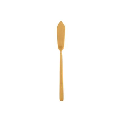 Ricci Argentieri 18/10 Stainless Steel Hover Matt Gold Butter 23214, 644907232142