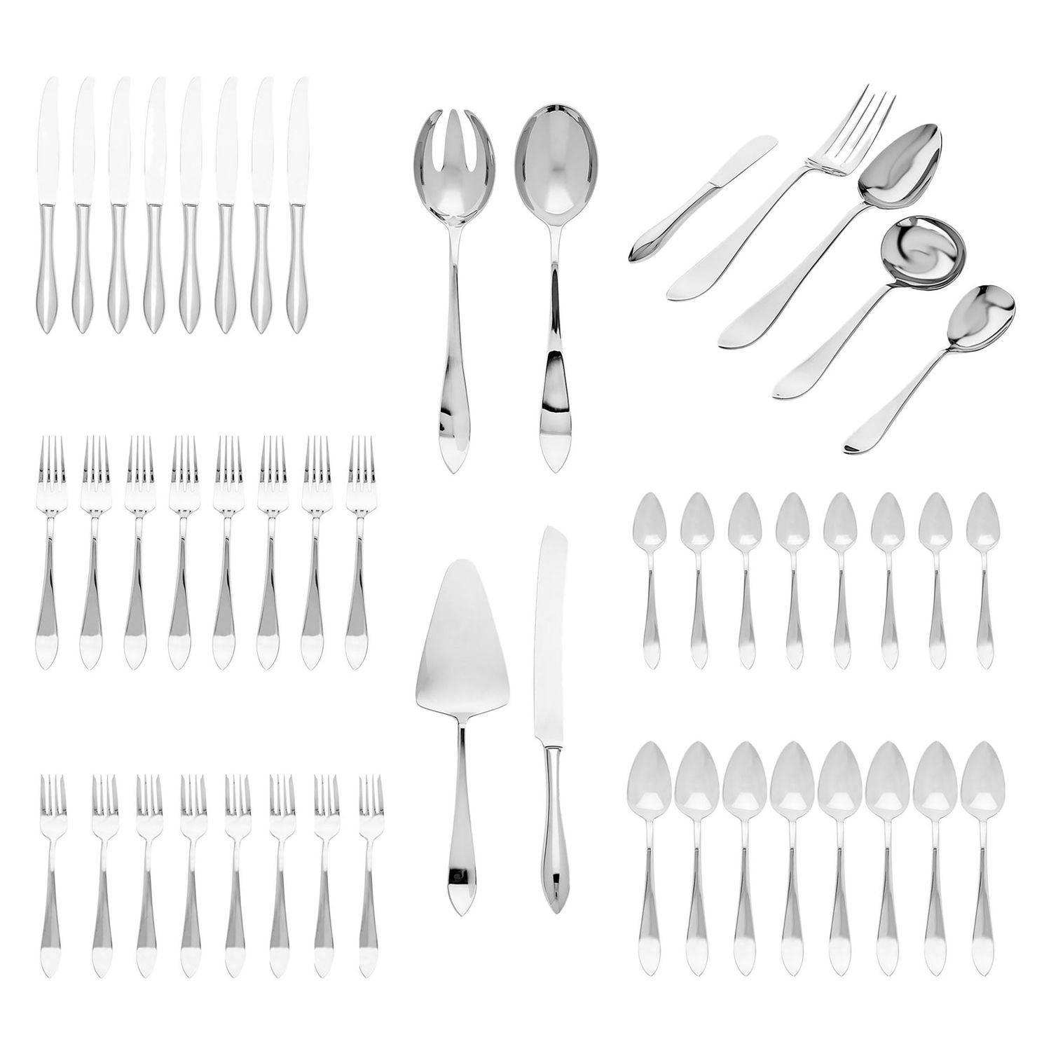 Ricci Argentieri Contorno 49 Piece Set 10668, 644907106689