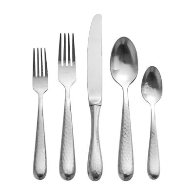 Ricci Argentieri Hammered 5 Piece Place Setting 9800, 644907098007