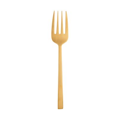 Ricci Argentieri 18/10 Stainless Steel Hover Matt Gold Serving Fork 23212, 644907232128