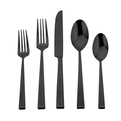 Ricci Argentieri 18/10 Stainless Steel Tree Of Life 20 Piece Black 7882, 644907078825