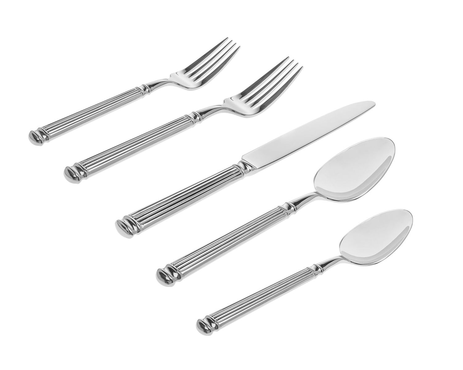 Ricci Argentieri 18/10 Stainless Steel Colonnade 45 Piece Mirror 7751, 644907077514