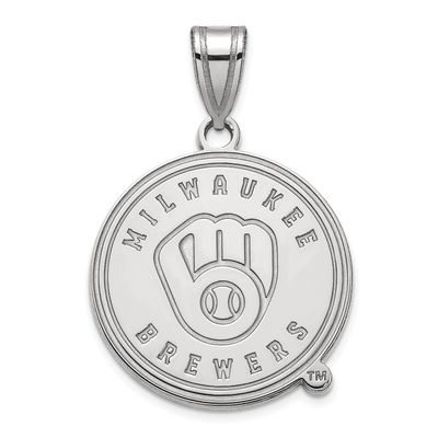 Milwaukee Brewers Large Pendant Sterling Silver SS004BRE