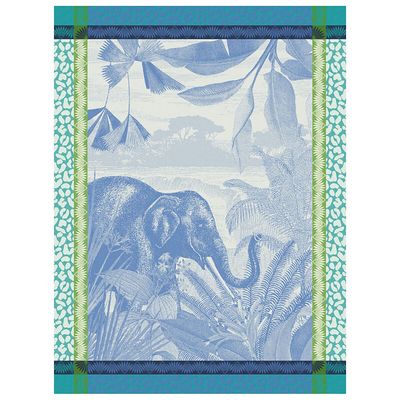Le Jacquard Francais Sinharaja Tea Towel Blue 24 x 31 Inch Set of 4, MPN: 30538