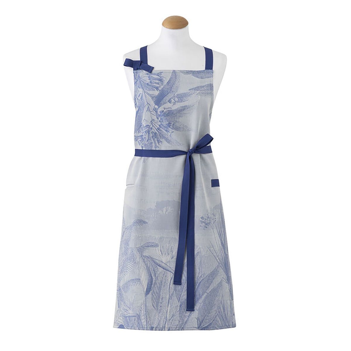Le Jacquard Francais Sinharaja Apron Blue 35 x 35 Inch, MPN: 30745