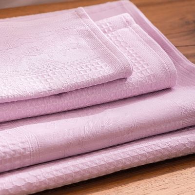Le Jacquard Francais Pois De Senteur Hand Towel Pink 20 x 39 Inch Set of 4, MPN: 30783