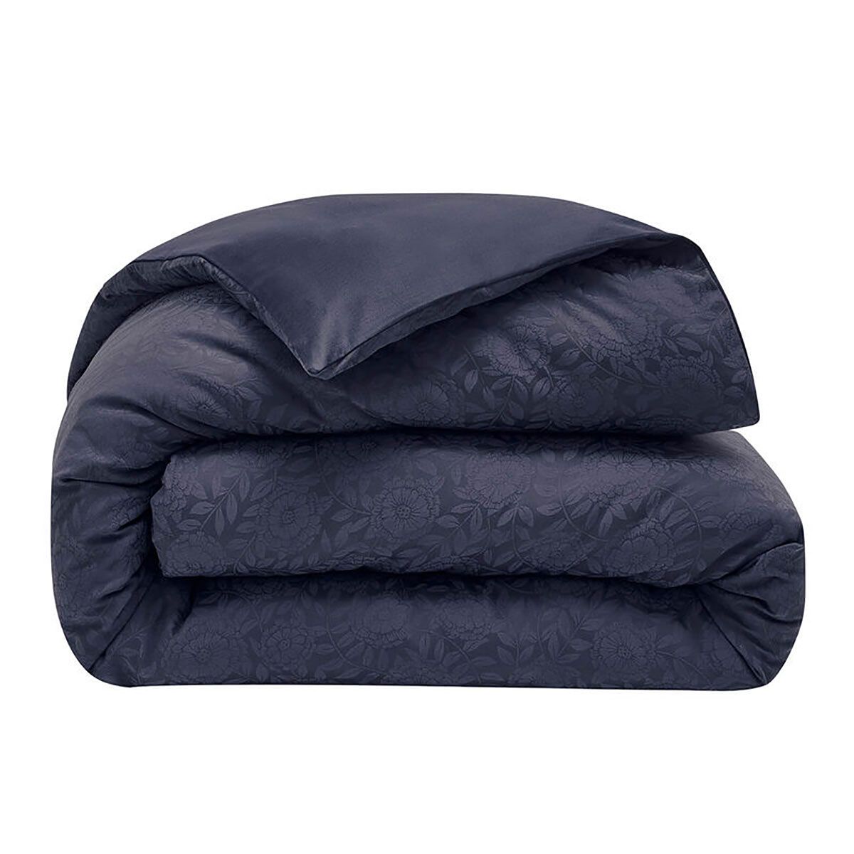 Le Jacquard Francais Flora Duvet Cover Dark Blue 61 x 87 Inch, MPN: 21520