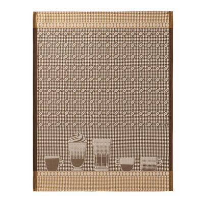 Le Jacquard Francais Barista Hand Towel Brown 24 x 31 Inch Set of 4, MPN: 30424