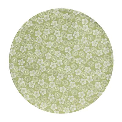 Le Jacquard Francais Wagara Coated Yardage Green 61 Inch (PER METER), MPN: 30271
