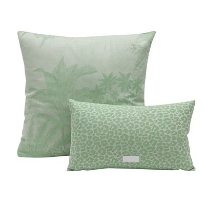 Le Jacquard Francais Sinharaja Cushion Cover Green 23 x 23 Inch, MPN: 30603