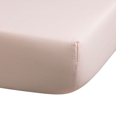 Le Jacquard Francais Eclat Fitted Sheet Pink 39 x 80 x 15 Inch Twin-X-Long, MPN: 21696