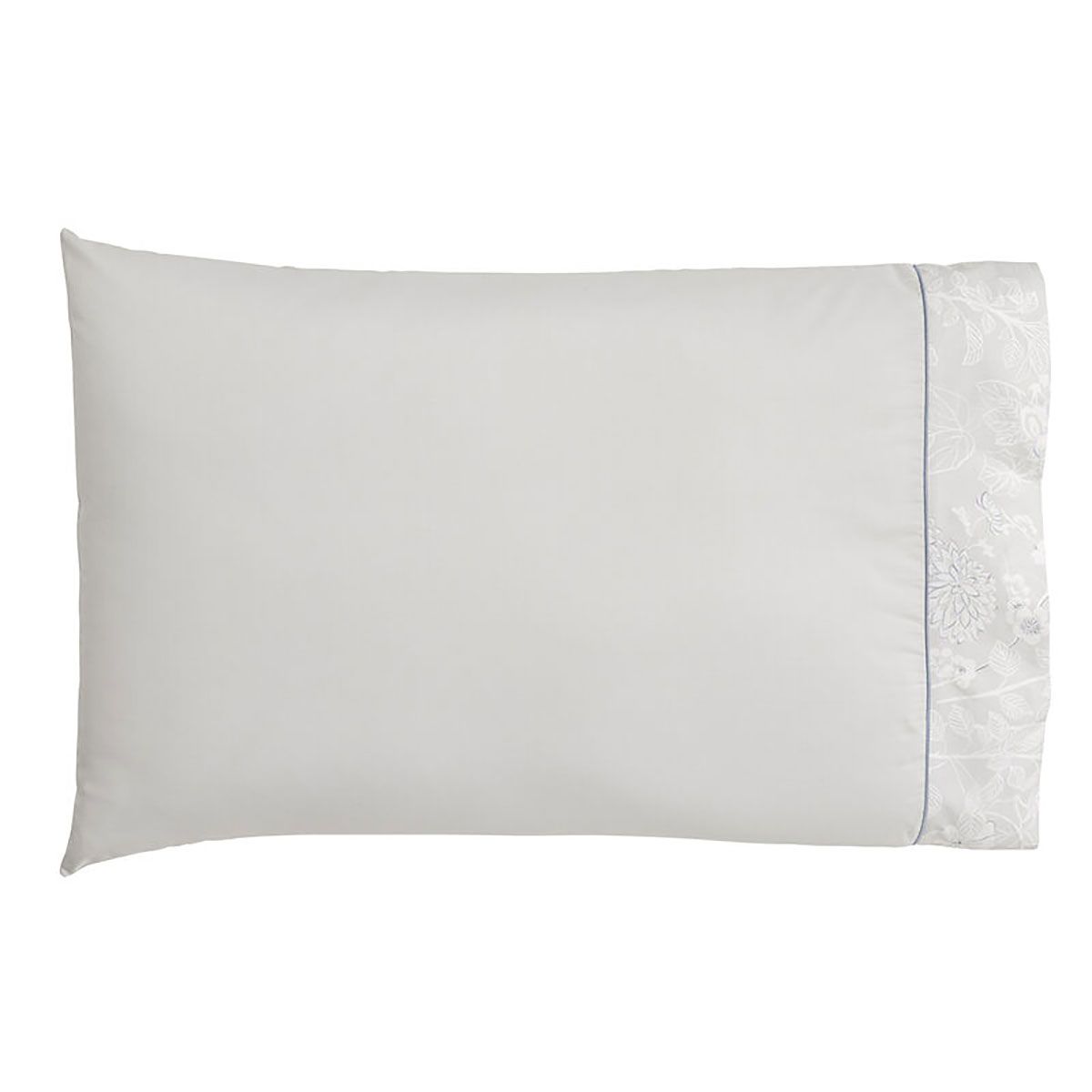Le Jacquard Francais Envol 2 Pillowcases Grey 22 x 42 Inch King Pair, MPN: 30673