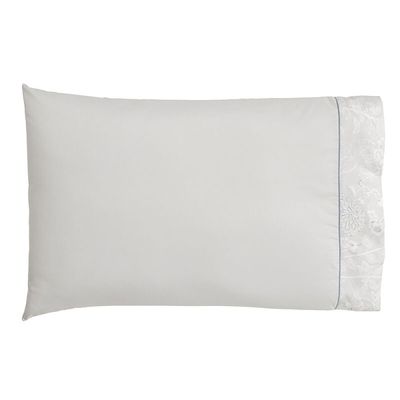 Le Jacquard Francais Envol 2 Pillowcases Grey 22 x 42 Inch King Pair, MPN: 30673
