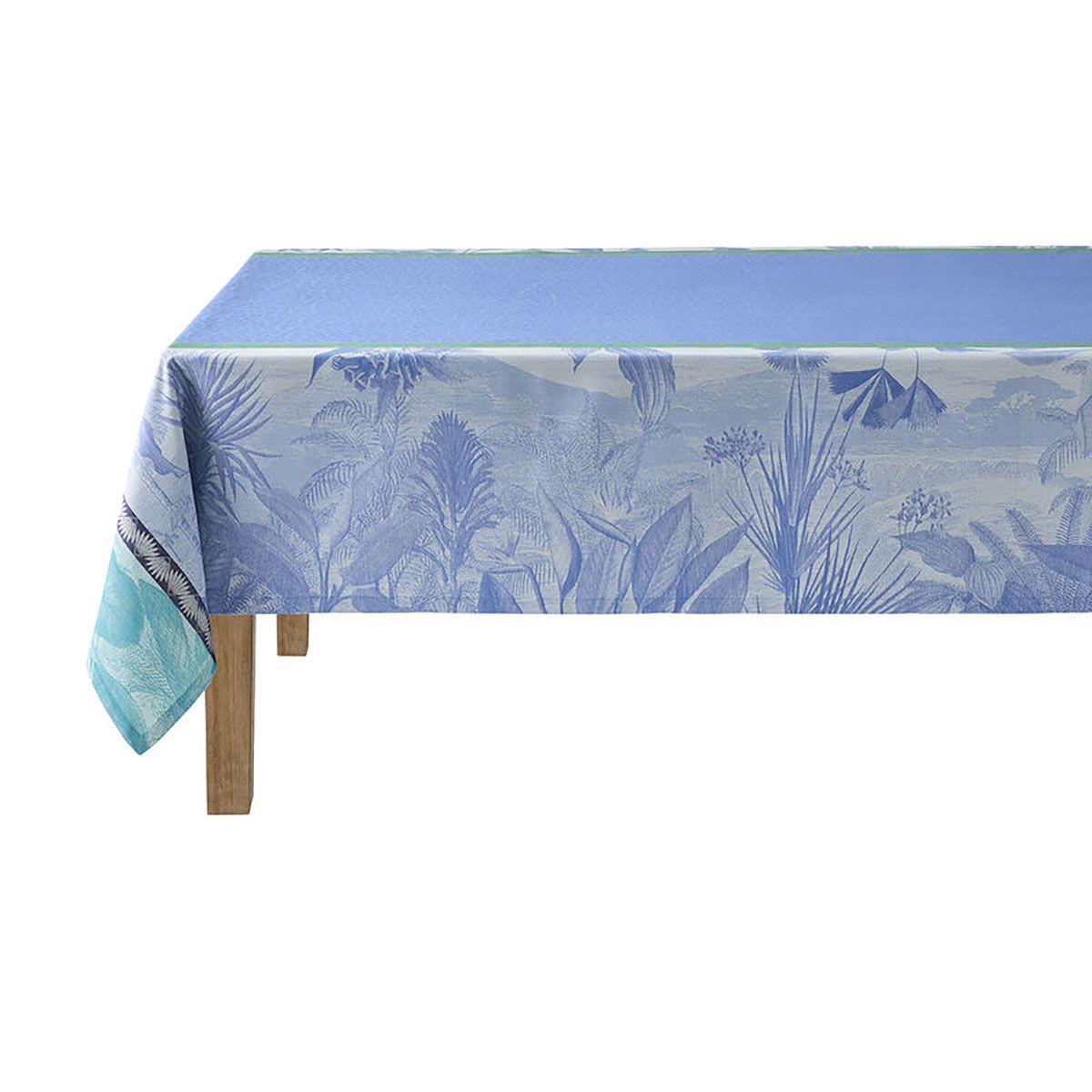 Le Jacquard Francais Sinharaja Tablecloth Blue 69 x 69 Inch, MPN: 30514