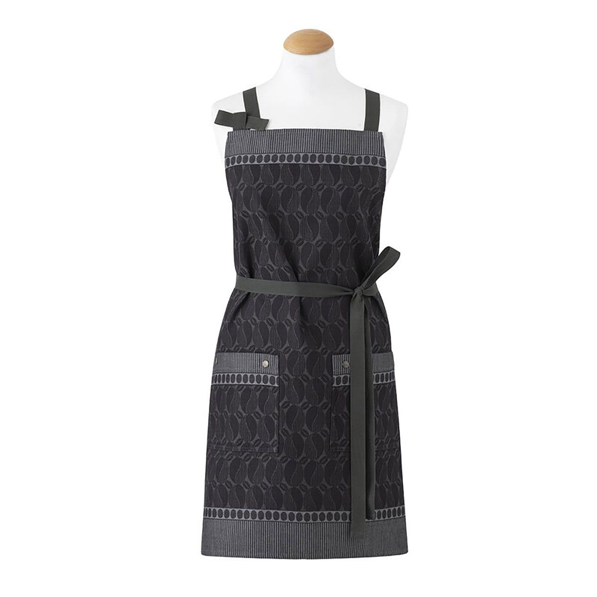 Le Jacquard Francais Barista Apron Black 31 x 38 Inch, MPN: 30426