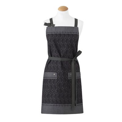 Le Jacquard Francais Barista Apron Black 31 x 38 Inch, MPN: 30426