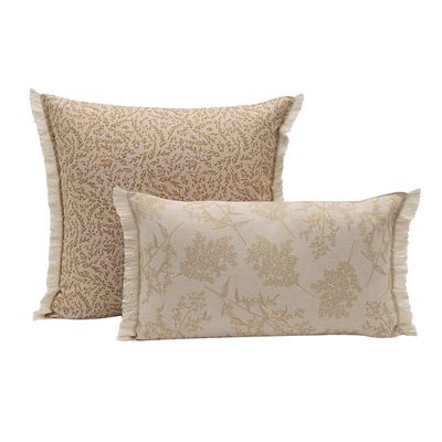 Le Jacquard Francais Champetre Cushion Cover Beige 20 x 20 Inch, MPN: 30742