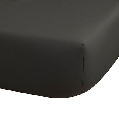 Le Jacquard Francais Palacio Fitted Sheet Dark Grey 63 x 79 x 14 Inch, MPN: 21619