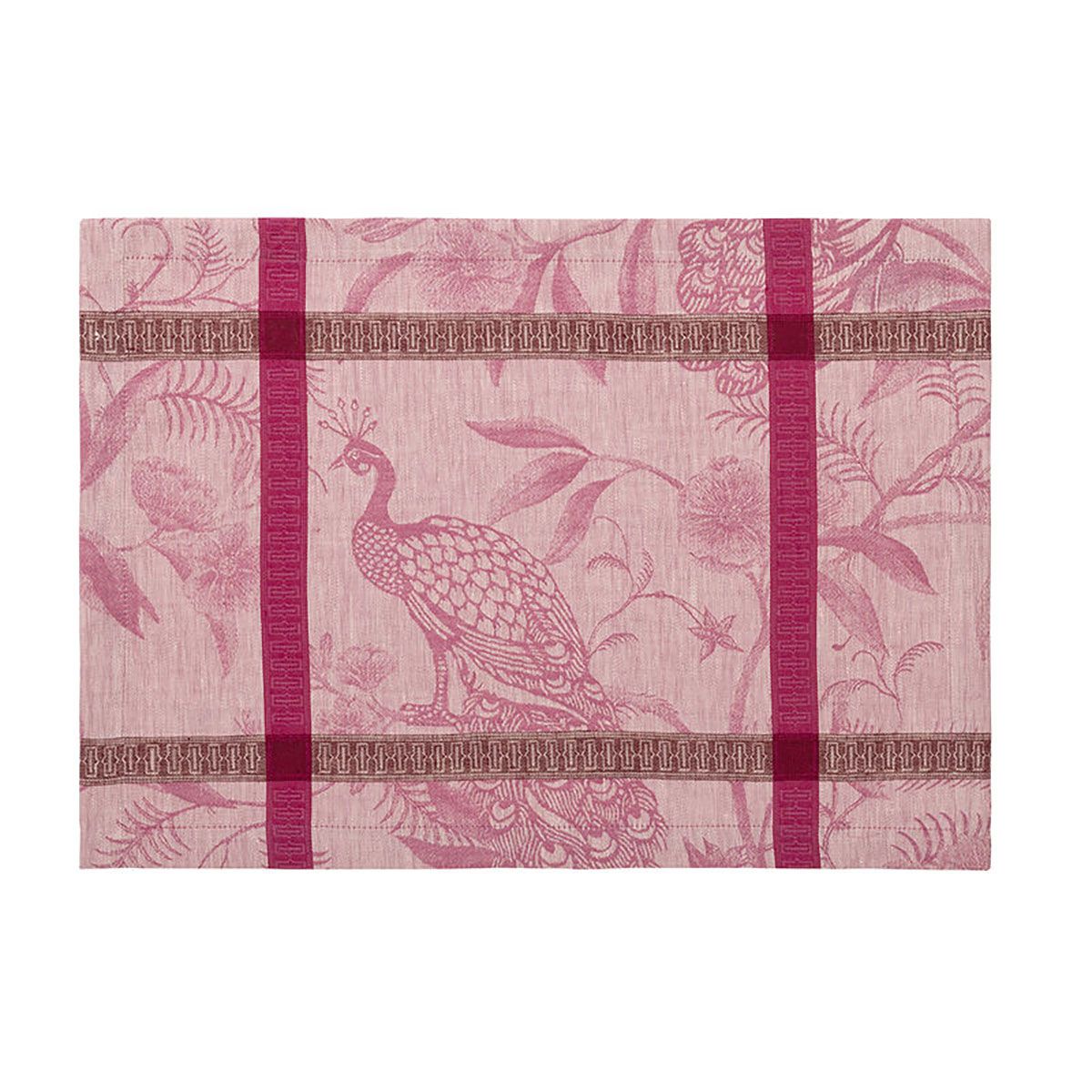 Le Jacquard Francais A Lorangerie Placemat Pink 20 x 14 Inch Set of 4, MPN: 30559