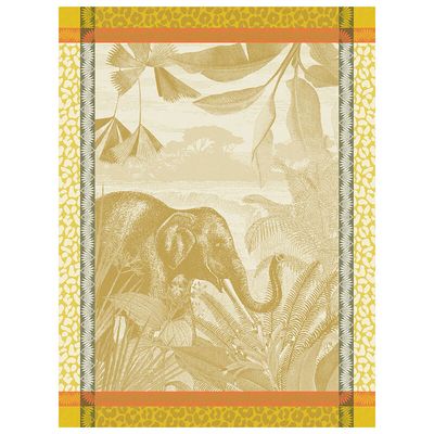 Le Jacquard Francais Sinharaja Tea Towel Yellow 24 x 31 Inch Set of 4, MPN: 30539