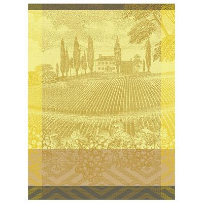Le Jacquard Francais Vignoble Tea Towel Yellow 24 x 31 Inch Set of 4, MPN: 30441