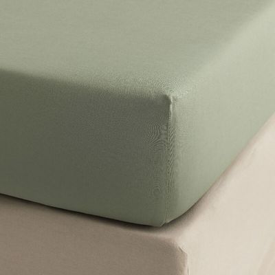 Le Jacquard Francais Charmilles Fitted Sheet Green 63 x 79 x 14 Inch, MPN: 29671