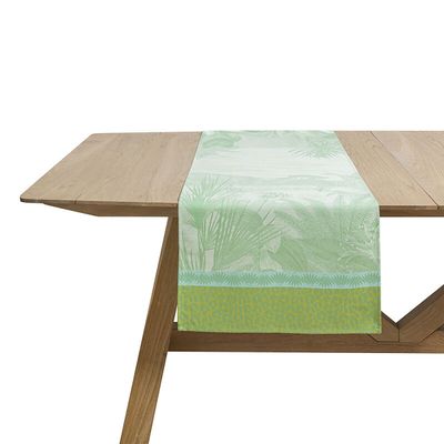 Le Jacquard Francais Sinharaja Runner Green 20 x 59 Inch, MPN: 30525