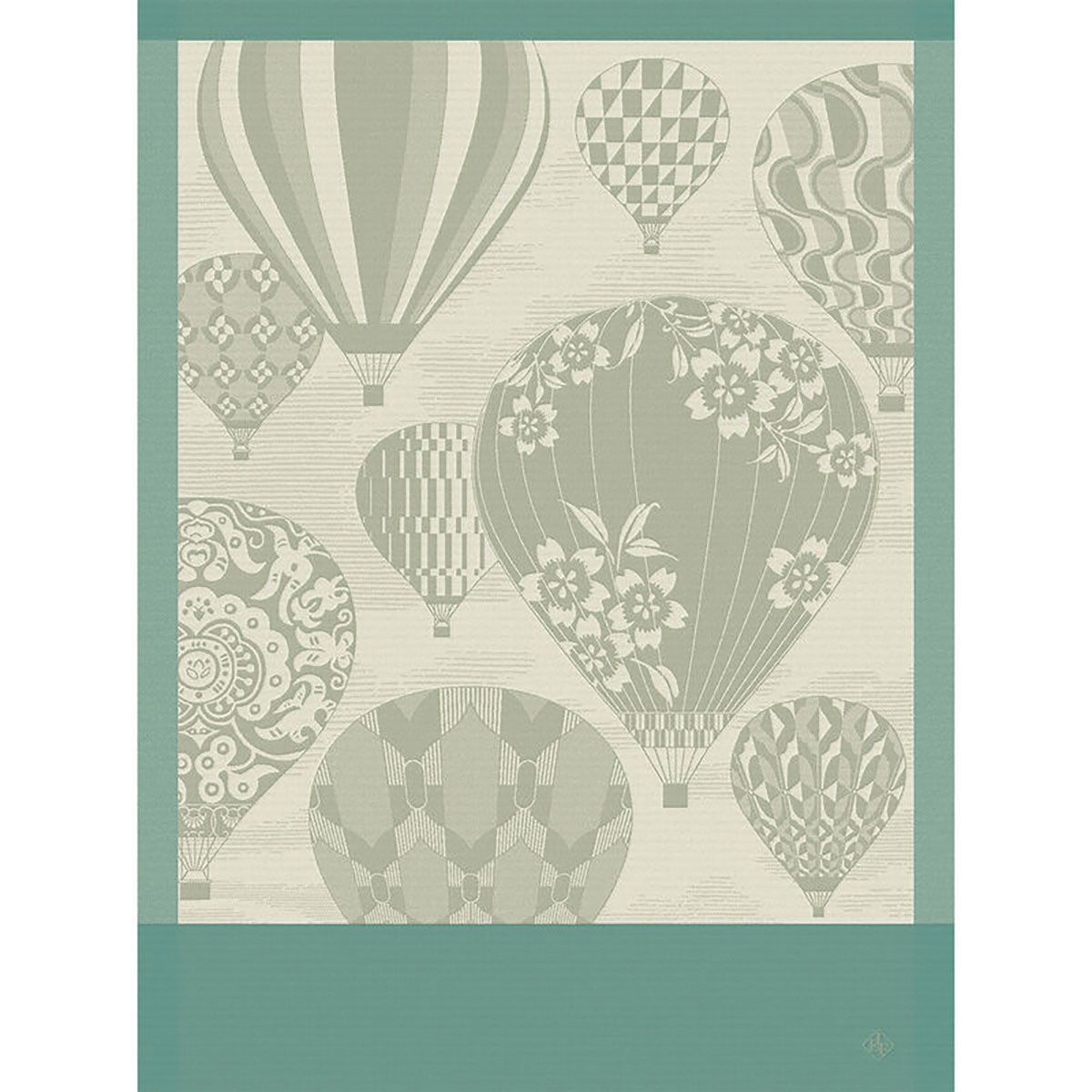 Le Jacquard Francais Cappadoce Tea Towel Green 24 x 31 Inch Set of 4, MPN: 30419