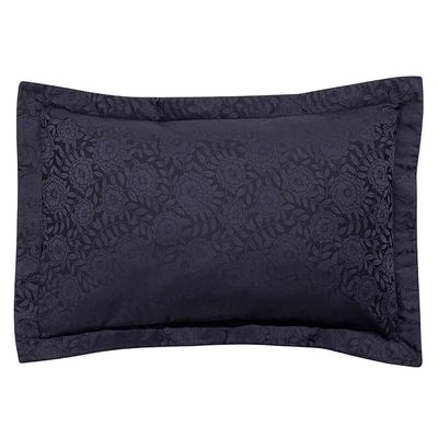 Le Jacquard Francais Flora Pillowcase Dark Blue 20 x 30 Inch, MPN: 21539