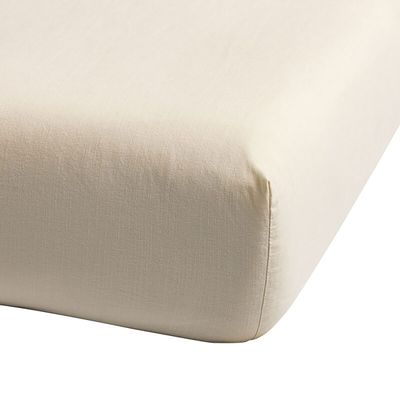 Le Jacquard Francais Eclat Fitted Sheet Light Beige 63 x 79 x 14 Inch, MPN: 30717