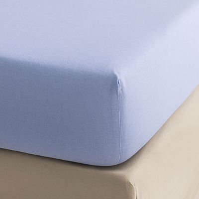 Le Jacquard Francais Nuances Fitted Sheet Blue 35 x 79 x 14 Inch, MPN: 29916