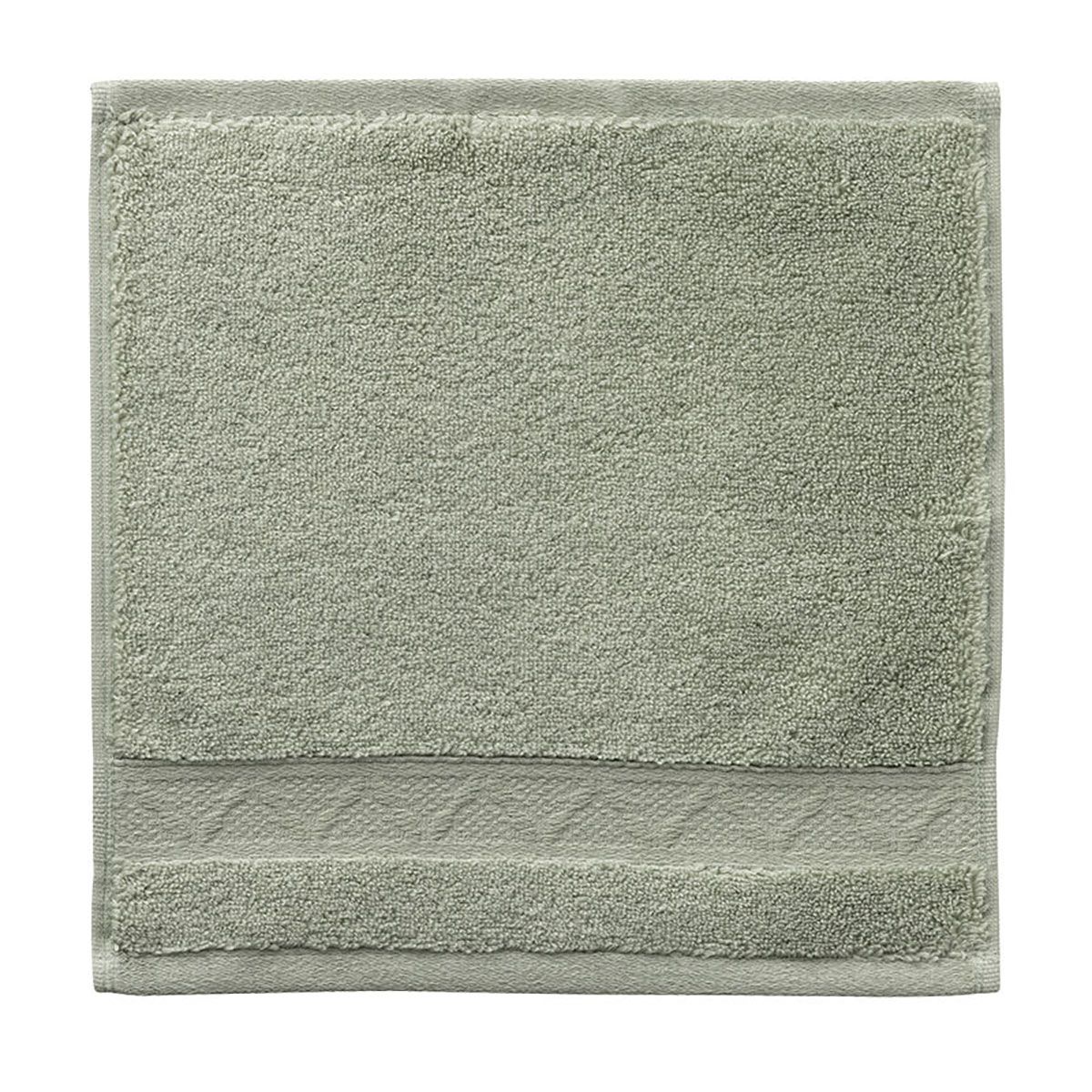 Le Jacquard Francais Caresse Washcloth Green 12 x 12 Inch Set of 4, MPN: 30754