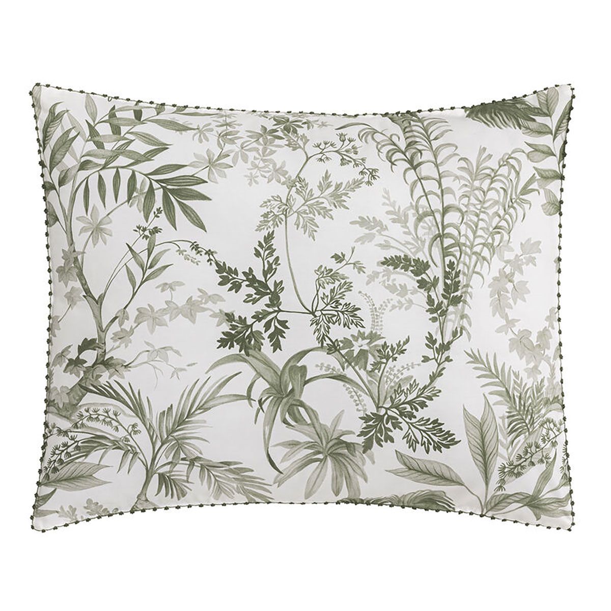 Le Jacquard Francais Jardin Deden Shams Green 21 x 36 Inch King, MPN: 30687