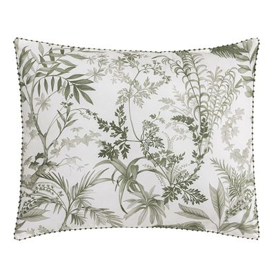 Le Jacquard Francais Jardin Deden Shams Green 21 x 36 Inch King, MPN: 30687