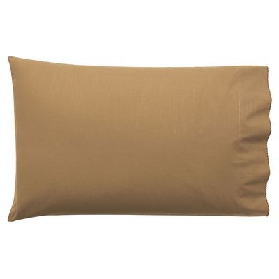 Le Jacquard Francais Eclat 2 Pillowcases Beige 22 x 42 Inch King Pair, MPN: 21652