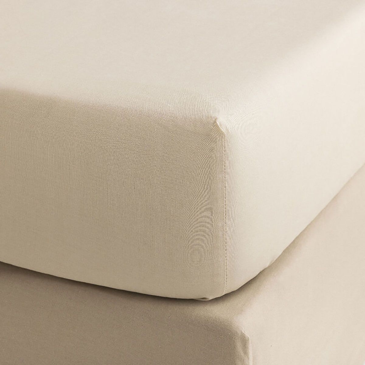 Le Jacquard Francais Portofino Fitted Sheet Beige 47 x 79 x 14 Inch, MPN: 29834