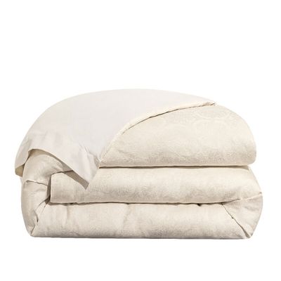 Le Jacquard Francais Victoria Duvet Cover Beige 95 x 87 Inch, MPN: 29772