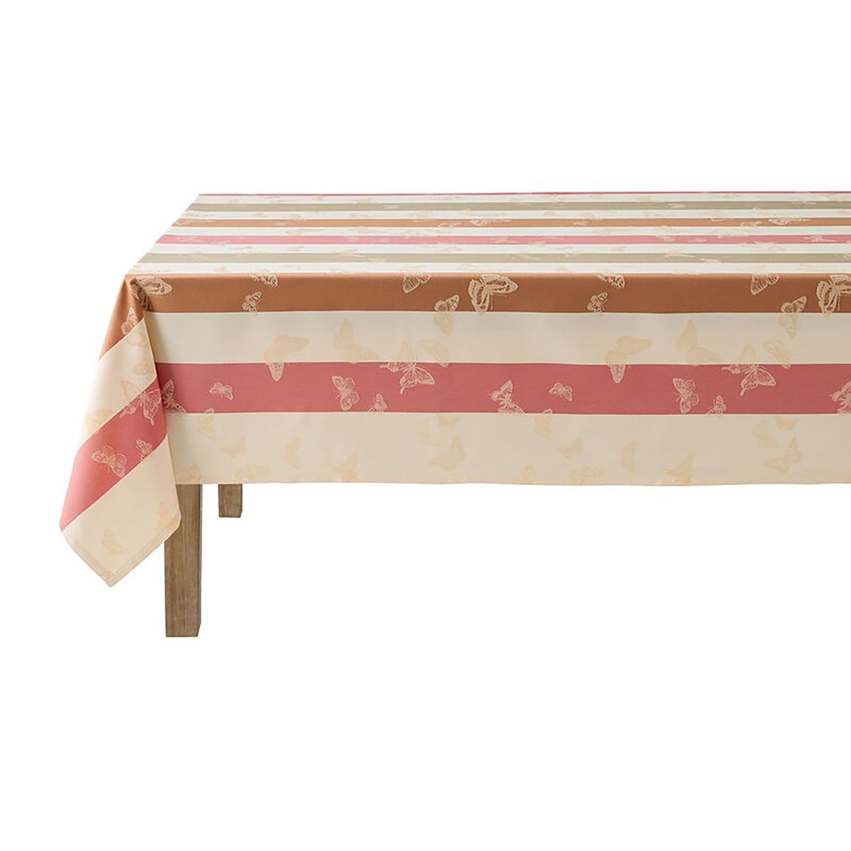Le Jacquard Francais Bal Des Papillons Tablecloth Pink 69 x 69 Inch, MPN: 30471