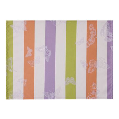 Le Jacquard Francais Bal Des Papillons Coated Placemat Purple 20 x 14 Inch Set of 4, MPN: 30481