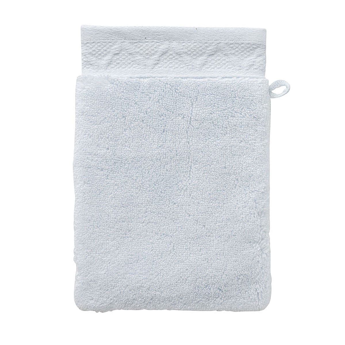 Le Jacquard Francais Caresse Wash Mitt Blue 6 x 7 Inch Set of 4, MPN: 30747