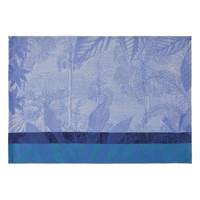 Le Jacquard Francais Sinharaja Placemat Blue 20 x 14 Inch Set of 4, MPN: 30535