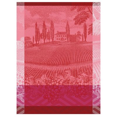 Le Jacquard Francais Vignoble Tea Towel Pink 24 x 31 Inch Set of 4, MPN: 30439